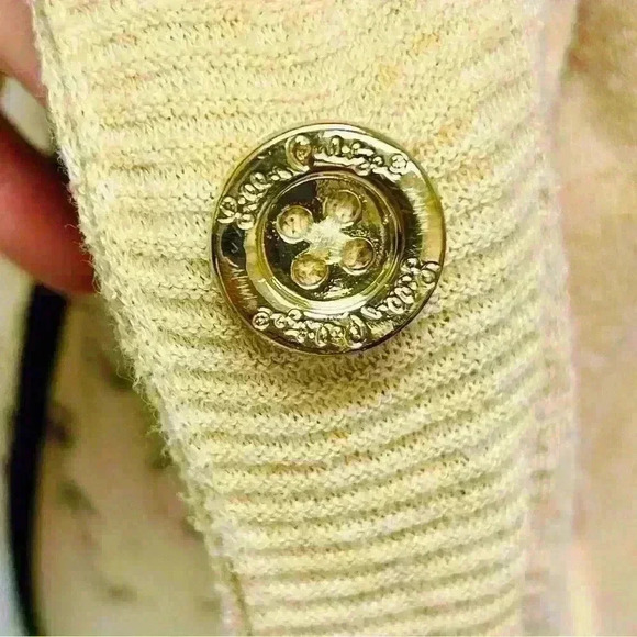 Lilly Pulitzer Ramona Gold Fringe Sweater Size Medium - Picture 15 of 15